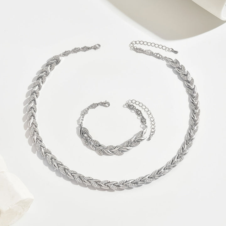 Sirena | Collar y Pulsera con Brillo Elegante